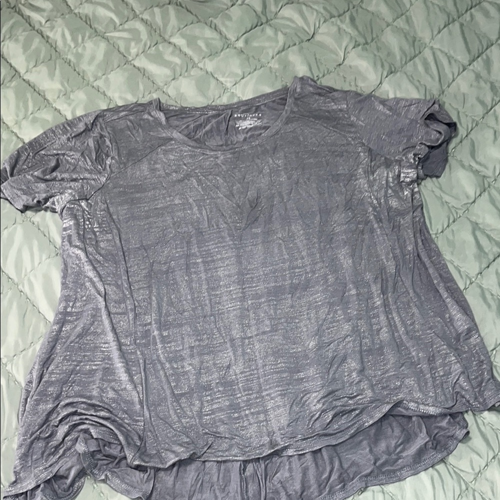 Silver colored sparkly Women's Top